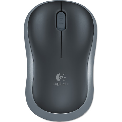 Chuột máy tính không dây Logitech M185 (Xám)