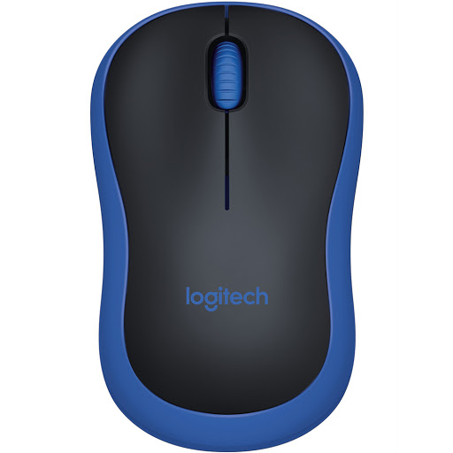 Chuột máy tính không dây Logitech M185 (Xanh)