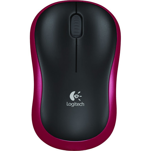 Chuột máy tính không dây Logitech M185 (Đỏ)