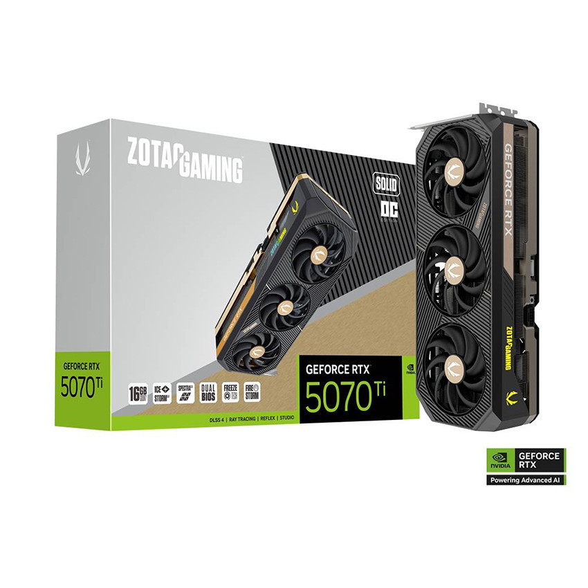 Card màn hình ZOTAC GAMING RTX 5070 Ti SOLID OC