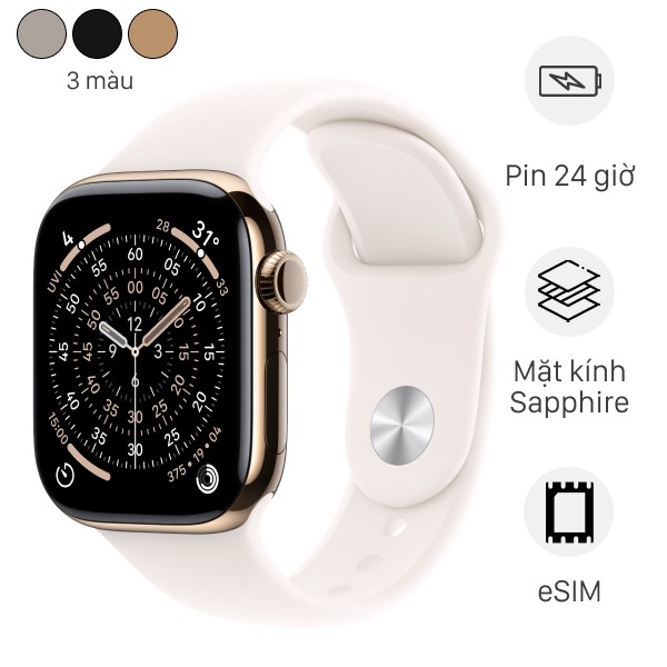 Apple Watch Series 11 GPS Cellular viền Titanium dây thể thao