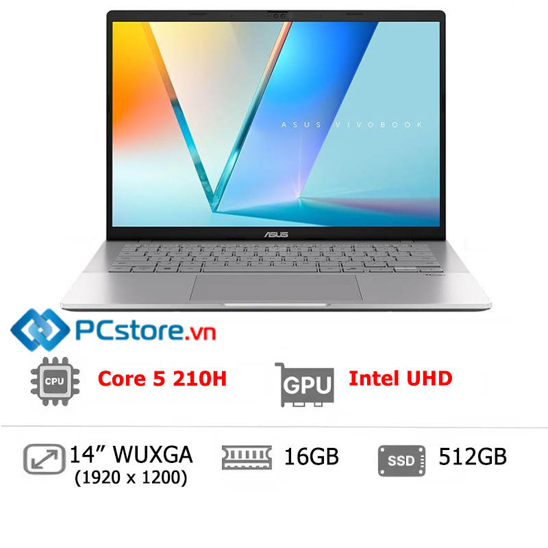 Laptop Asus Vivobook S14 S3407VA Core 5 210H, 16GB, 512GB, WUXGA