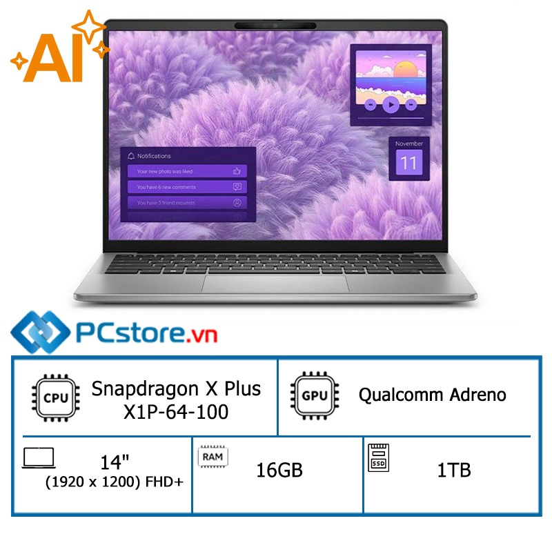 Laptop Dell Inspiron 14 5441 X1P 64 100, 16GB, 1TB