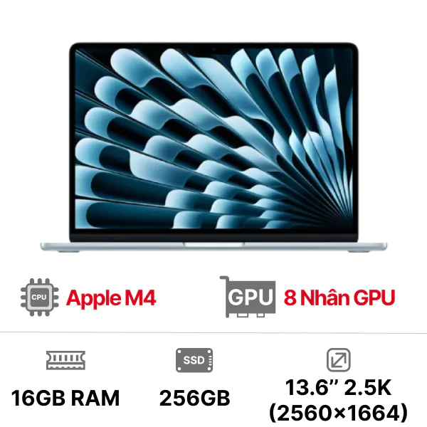 MacBook Air M4 13 inch 8GPU 10CPU 16GB 256GB