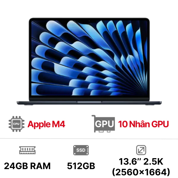 MacBook Air M4 13 inch 10GPU 10CPU 24GB 512GB