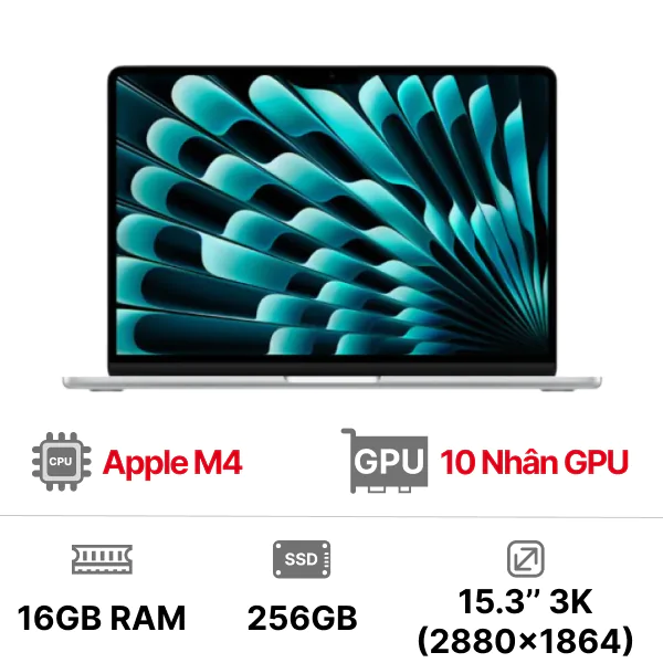 MacBook Air M4 15 inch 10GPU 10CPU 16GB 256GB