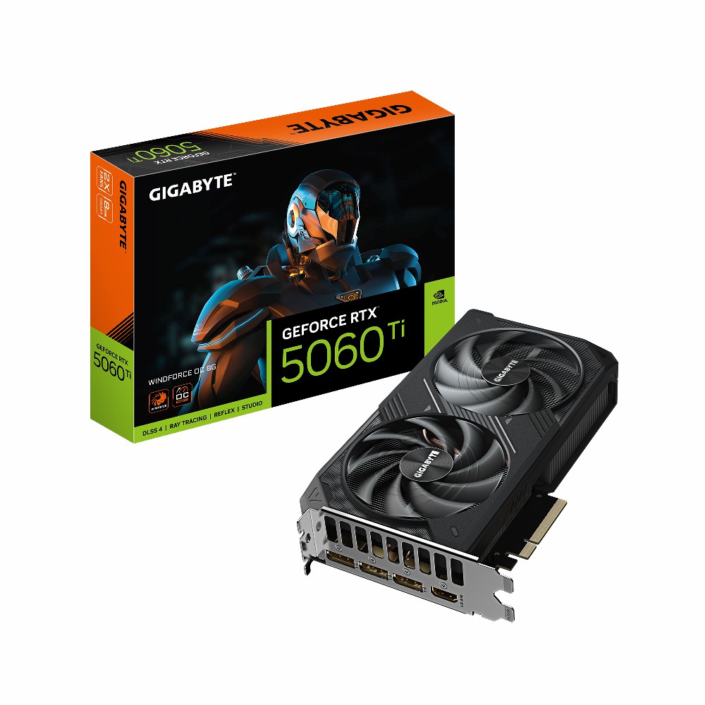 Card màn hình Gigabyte GeForce RTX 5060 Ti WINDFORCE OC 8G