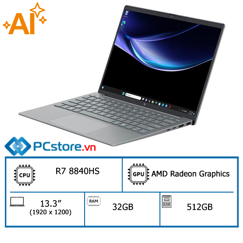 Laptop HP EliteBook 635 Aero G11 R7 8840HS, 32GB, 512GB