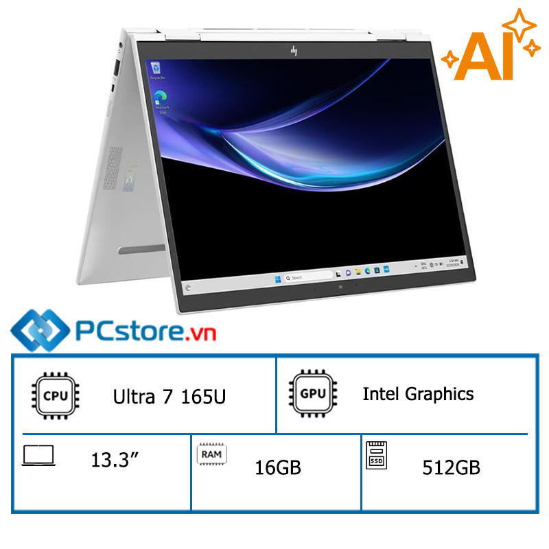 Laptop HP Elitebook X360 830 G11 Ultra 7 165U/16GB/512GB