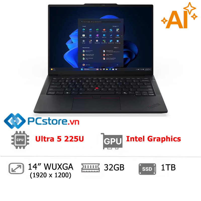 Laptop Lenovo ThinkPad E14 Gen 7 Ultra 5 225U, 32GB, 1TB, WUXGA
