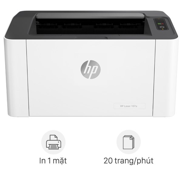 Máy in laser trắng đen đơn năng HP 107a